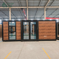 Rumah Modular Mini Portabel YITOP, Vila dan Kantor Kontainer Baja Prefabrikasi Modern, Hunian Mobile Lipat yang Dapat Dipindahkan