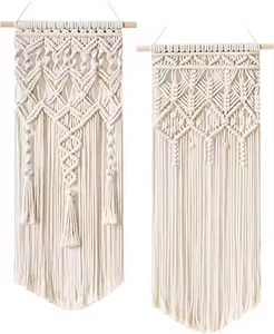 Decorazione da Parete in Macramè, Arte Geometrica <span class=keywords><strong>Boho</strong></span> <span class=keywords><strong>Chic</strong></span> per Casa, Camera da Letto, Asilo Nido, Appartamento e Dormitorio - Product Image 1
