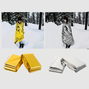 Couverture Thermique d'Urgence Imperméable en PET Aluminisé, Portable pour Camping, Randonnée, Survie, Isolation Thermique - Product Image 3