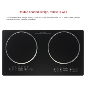 Placa de Inducción de 4 Quemadores con Control Táctil, Panel de Cerámica, Acero Inoxidable, Integrada, Resistente al Agua, Cocina Eléctrica para Uso Doméstico - Product Image 2