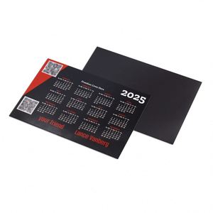Imán de nevera promocional de alta calidad con forma de casa, de papel, con calendario y tarjeta de presentación personalizada para agentes inmobiliarios - Product Image 1