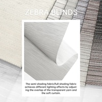 Persiana Enrollable Zebra Moderna Personalizada Allbright con Función Eléctrica Integrada