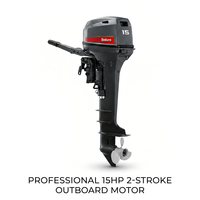 Moteur hors-bord essence Yamaha 15 CV 2 temps 2 cylindres 246 cm³ neuf OEM durable et fiable, directement de l'usine