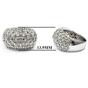 Chine Whosale Fine Jewelry Mariée Design 18k Solide Or Blanc Véritable Diamant Bijoux Grande Bague De Mariage D'éternité Pour Les Femmes - Product Image 2