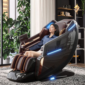Nouvellement conçu luxe 4D noir grand fauteuil de massage SL Rail santé détection AI commande vocale Thai Stretching - Product Image 1