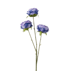 Élégantes fleurs artificielles en soie Manta Rose à trois têtes, résistantes à la décoloration, pour mariage, festival, maison, chambre, vitrine - Product Image 5