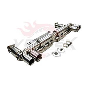 Vortex Stainless Steel Exhaust for Porsche 911 Type 996 Turbo 3.6T Performance Catback Muffler X Pipe <b>Kit</b> - Product Image 3