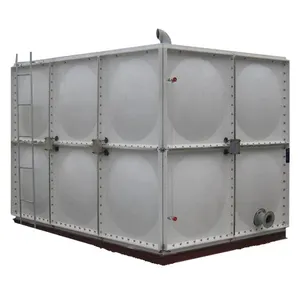 Precio al por mayor Filtro de bebida elevado tratamiento almacenamiento GRP panel seccional FRP tanque de agua