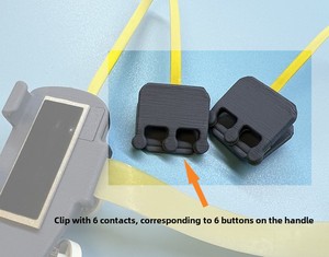 Gatillo para Juegos de Tablet de Seis Dedos, Controlador de Juegos con Panel Táctil de 8 Dedos, 6 Botones de Disparo, Joystick para Móvil - Product Image 6