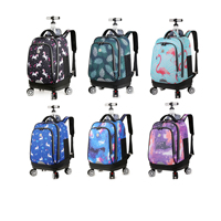 Vente en gros Grande taille 360 °   Sac à dos de voyage à roulettes pivotantes, double bandoulière, pour monter les escaliers, bagage cabine souple