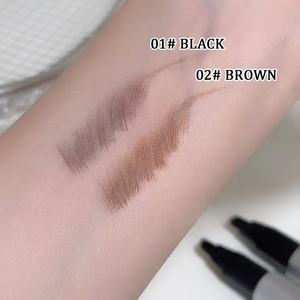 Crayon à sourcils à eau imperméable naturel Tête de brosse multi-broches longue durée Crayon liquide en peluche Racine de sourcils sauvage <span class=keywords><strong>Grippe</strong></span> définitive - Product Image 4