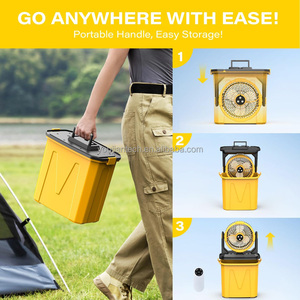 20000mAh dung lượng cao pin cầm tay xử lý dễ dàng lưu trữ làm mát Mist Spray <span class=keywords><strong>fan</strong></span> với 9L bể nước lớn - Product Image 5