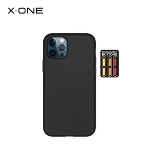 X-ONE New Arrival Shockproof Soft TPU Armor Phone Case Bumper Pure Black Phone Cover For IPhone 12 13 11 14 15 Pro Max