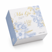 Caja de Cartón Plegable Impresa Personalizada con Logotipo en Lámina Dorada, Empaque de Papel con Doble Cierre para Productos de Belleza