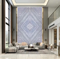 Chinesischer Fabrik preis Brasilien Onyx Marmor Wand paneel Blue Onix Trans lucent Tiles Platten Crystal TV Hintergrund Tischplatten