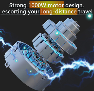 长叉26*4.0 1000W48V电机17.5ah电池全悬挂铝合金车架胖轮胎雪地电动折叠自行车 - Product Image 2