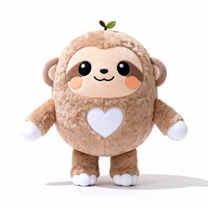 หมอนตุ๊กตาสลอธทรงกลมแบบกำห<span class=keywords><strong>น</strong></span>ดเองสำหรับเด็ก - ของเล่<span class=keywords><strong>น</strong></span>สลอธสำหรับ<span class=keywords><strong>น</strong></span>อนหลับที่ออกแบบตามรูปภาพ - Product Image 1