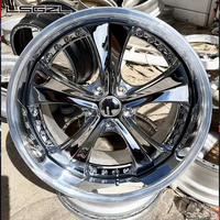 عجلات LSGZL مصقولة/مفرشاة مقاس 17 و18 و19 و20 بوصة، 5X130 و5x120 و5x114.3، عجلات مطروقة للسيارات الفاخرة مثل لكزس وبي إم دبليو وأودي وتويوتا