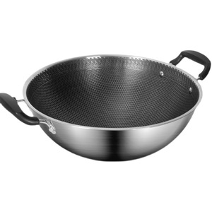 Wok Cook Delight de 20L, Antiadherente, de Acero Inoxidable, Fondo Redondo, para Cocina de Gas e Inducción - Product Image 3