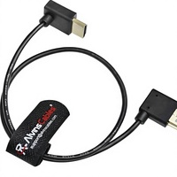 Câbles Alvin's Z CAM E2 en forme de L 8K pour câble haute vitesse à angle droit pour caméra et moniteur