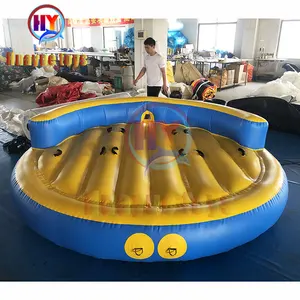 Barco inflável do sofá inflável do pvc do design personalizado, tubo voador inflável do esqui da água