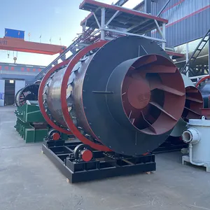 High Quality 3 Pass Rotary Dryer Machine Roller Drum Dryer Biomass Rotary Dryer For Corn Salt Flake