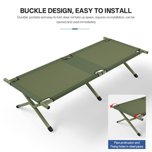 Cama plegable de Metal de diseño moderno, cama plegable económica para dormitorio, Hotel, escuela, apartamento, cama plegable de nuevo diseño - Product Image 2