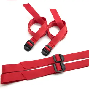 Custom 1 Inch Non Slip Long Exercise Straps Training Equipment Arm Wrestling Competition Match Webbing Strap With Buckle