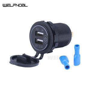 Chargeur USB de <span class=keywords><strong>voiture</strong></span> haute performance 5V 1A 2.1A à double port avec charge rapide pour <span class=keywords><strong>installation</strong></span> sur tableau de bord de <span class=keywords><strong>voiture</strong></span> ou camion - Product Image 2