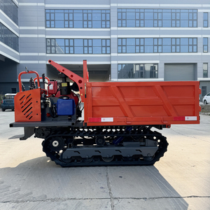 Chargeuse sur chenilles diesel de 1 tonne avec benne hydraulique, pompe et engrenages, moment de charge élevé pour ferme/verger/rizière, certifiée CE - Product Image 5