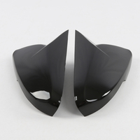 Couverture de miroir en corne de boeuf noir brillant imprimé carbone accessoires de voiture Kit de carrosserie Kit de décoration pour Elantra Avante 2011 2012 2013 2016