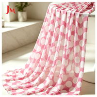 Tissu en mousseline de polyester léger et fluide à pois imprimés pour robe femme