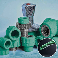 Tube de plomberie PPR standard allemand PN12.5/PN16/PN20/PN25 Tuyau d'eau PPR en plastique vert pour eau chaude et froide
