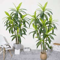 Große Nordische Künstliche Dracaena Bonsai Pflanze für Innendekoration, Künstlicher Brasilholz-Baum, Künstliche Grünpflanze als Dekoration, Großhandel