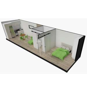 <span class=keywords><strong>Maison</strong></span> pliable compacte et optimisée pour l'espace, <span class=keywords><strong>maison</strong></span> préfabriquée en conteneur, mini-<span class=keywords><strong>maison</strong></span> préfabriquée avec isolation de toit de base - Product Image 3