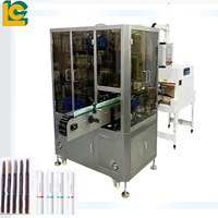 Machine d'étiquetage horizontale à 360 degrés pour bouteilles et canettes, applicateur automatique haute précision pour rouges à lèvres
