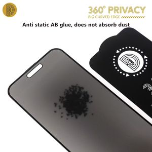 OG 360 °   Pellicola Protettiva Privacy in Vetro Temperato Anti-Shock Anti-Spia Anti-Spy ESD per iPhone 17 Pro Max 15 XS XR 14 <span class=keywords><strong>Plus</strong></span> Air - Product Image 3