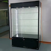 Vitrine murale avec lumière LED Vitrine en verre Offre Spéciale Vitrine de magasin de fumée Vitrine avec porte en verre