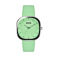 Montre Fenyi en cuir carrée, colorée, mignonne, simple et décontractée, à quartz, résistante à l'eau, pour femmes, filles et étudiantes - Vente en gros