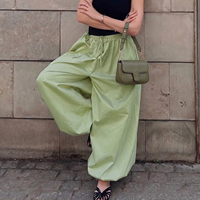 Nouveautés Enyami : Pantalon Harem en Coton à Taille Élastique pour Femme, Ample et Décontracté, Idéal pour la Danse