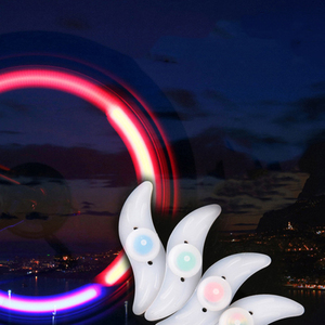 Dalanhuwi đèn LED cảnh báo an toàn nhiều màu sắc siêu sáng Đèn Nan Hoa bánh xe đạp đèn trang trí khung sau chống nước ABS + PC - Product Image 5