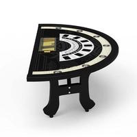 YH Table de jeu commune à 7 places Cartes à jouer Poker Table de blackjack chinois