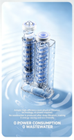 Robinet purificateur d'eau en acier inoxydable, filtre à eau à monter sur robinet, élimination des métaux lourds et du chlore, système de filtration d'eau pour la maison et la cuisine