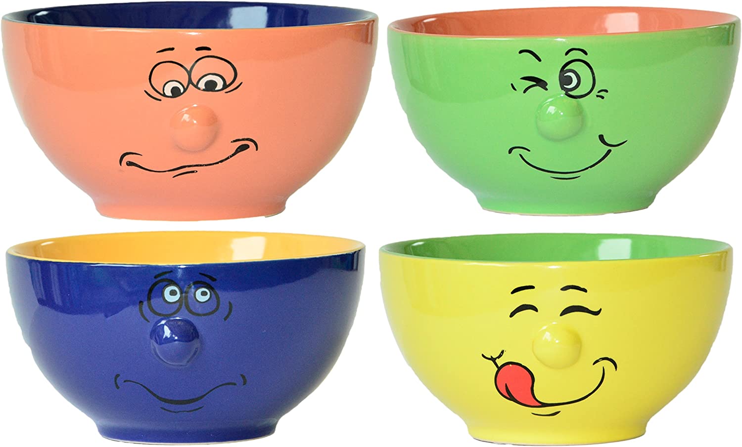 面白い顔ビッグノーズデザイン卸売食器色セラミックボウル| Alibaba.com