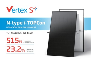 Trina TSM-NEG18R.25 485-515W แผงโซล่าร์ Trina 485W 490W 495W <span class=keywords><strong>500W</strong></span> 505W 510W 515W <span class=keywords><strong>Vertex</strong></span> S + Topcon สีดำกระจกคู่ - Product Image 2