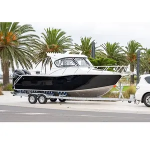 7-8m Aluminum Plate Speed Boat Ocean Fishing Vessel With Motor For Sale