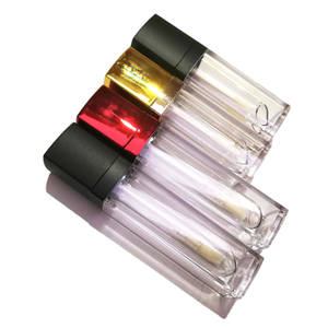 Botella de brillo de labios de varita transparente de pared gruesa cuadrada de doble capa Embalaje cosmético de plástico vacío para lápiz labial - Product Image 1