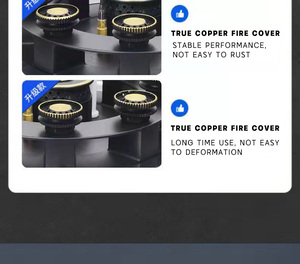 Estufa de <span class=keywords><strong>gas</strong></span> de encendido Manual, dispositivo de cocina con quemador individual de acero inoxidable, OEM - Product Image 6
