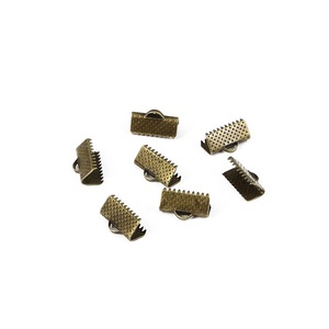 Kẹp Vành Trơn Mịn Màu Vàng 10Mm Đầu Dây Ruy Băng Kết Cấu Có Răng Lưỡi Lê Kẹp Đầu Dây Uốn - Product Image 6