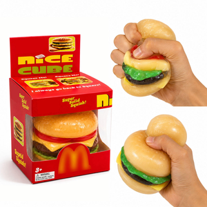 Nuovo Giocattolo Squishy a Forma di Hamburger, Super Solido, Antistress Sensoriale, Regalo per Bambini e Adulti, Giocattolo da Scrivania - Product Image 4